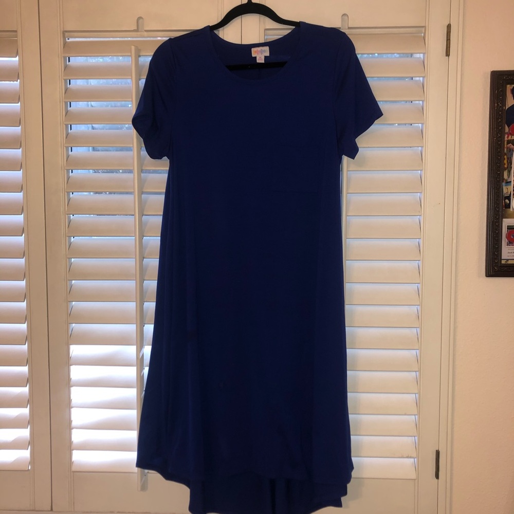 Blue LuLaRoe Carly dress